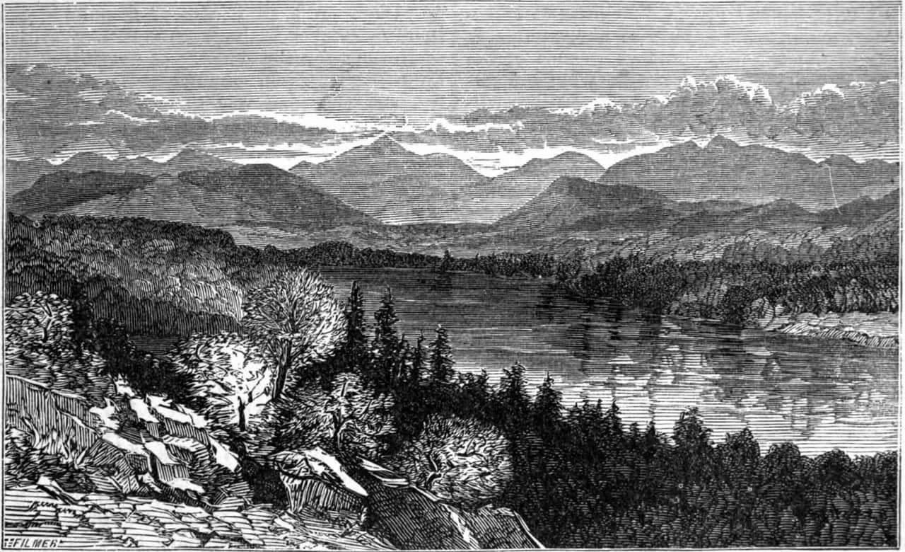 AmCyc Adirondack Mountains - view from Placid Lake